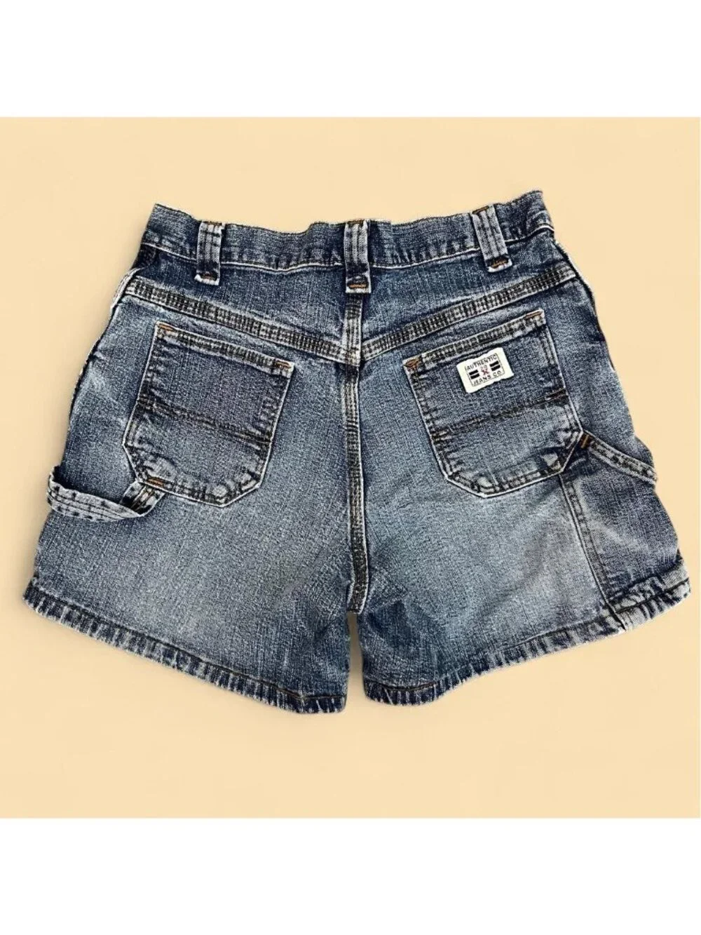 y2k distressed denim preppy summer jean cargo shorts